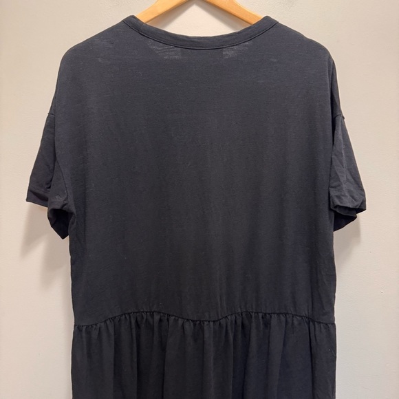 Selected Femme Rylie Tiered Black Dress Size Medium 100% Cotton - Picture 10 of 15